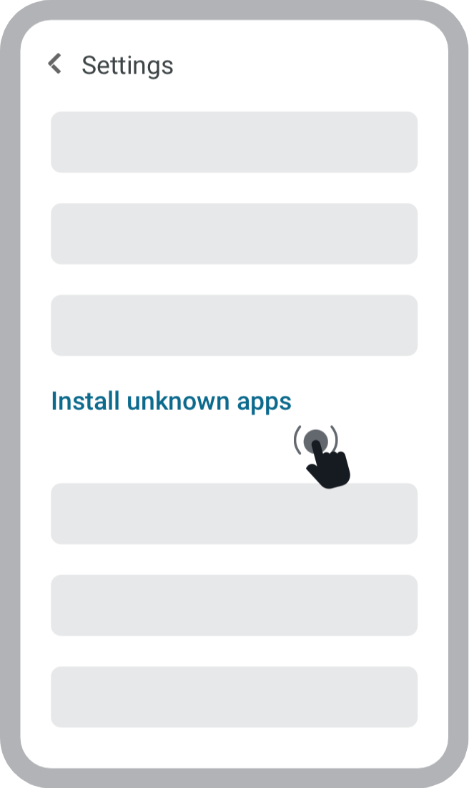 ابحث عن خيار تثبيت التطبيقات من مصادر غير معروفة في إعدادات هاتفك.